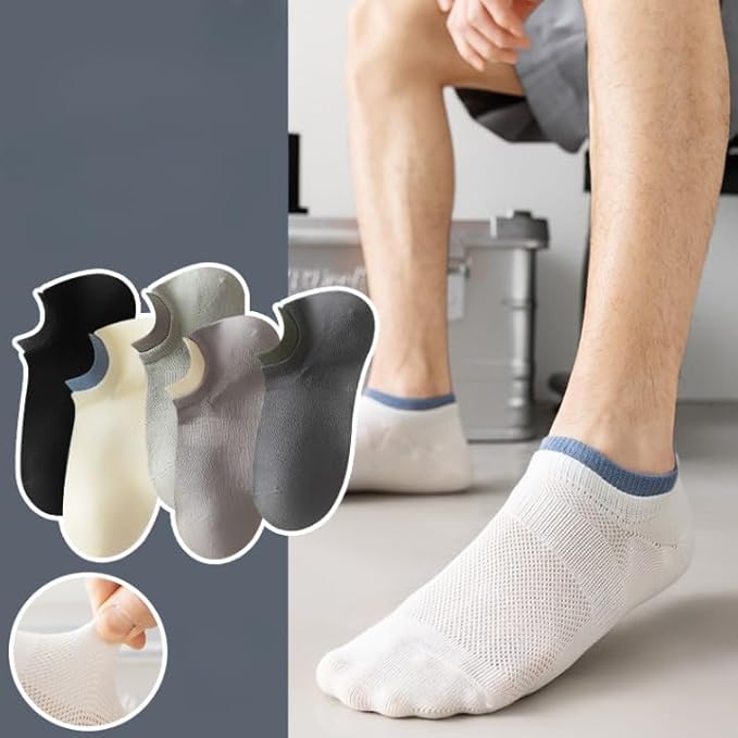 Celary Socks for Men||Cotton Ankle Length Socks||Colour Full||Odour free||Breathable Every Day Use 5 Piece SOCKS - Image 4