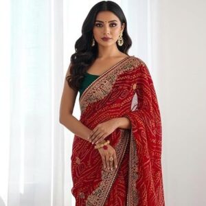 Yashika Women's Georgette Art Silk Saree