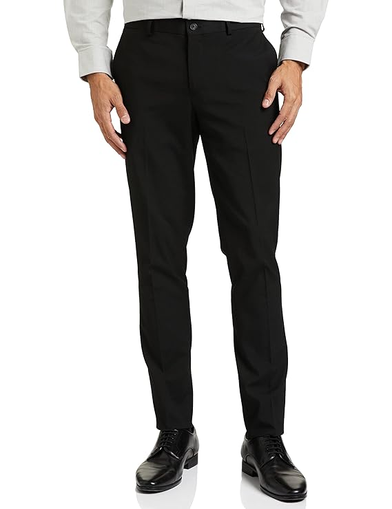 Amazon Brand - Symbol Men's Stretchable Formal Pants | Trousers (Slim Fit) - Image 3
