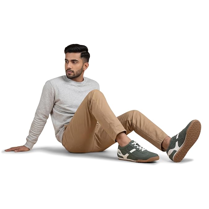Neeman's Urban Casual Sneakers for Men | Stylish Canvas Casual Shoes | Lightweight Lace-Up Footwear | Breathable Comfortable Everyday Sneaker - Image 5