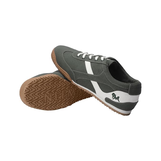 Neeman's Urban Casual Sneakers for Men | Stylish Canvas Casual Shoes | Lightweight Lace-Up Footwear | Breathable Comfortable Everyday Sneaker - Image 6