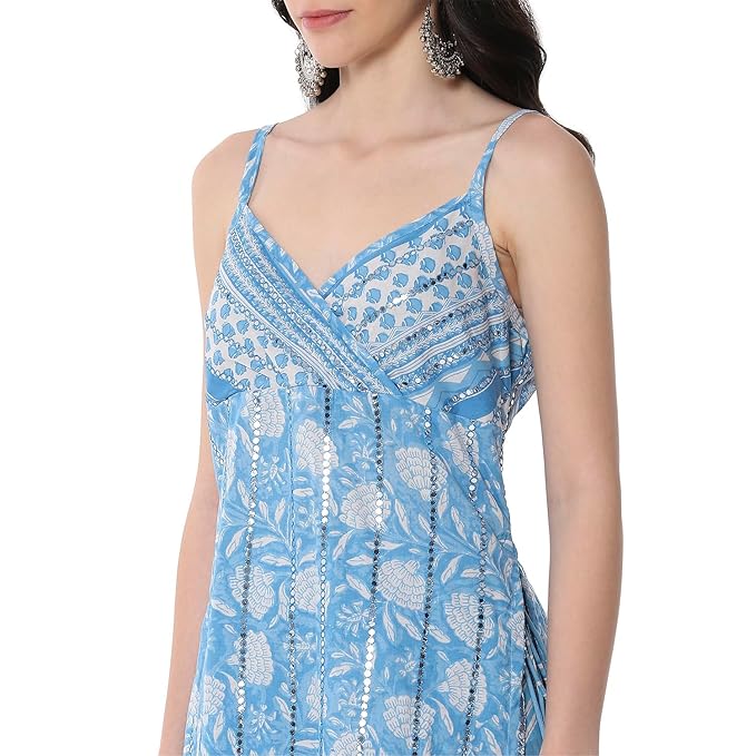 BIBA Women Cotton Straight Printed Suit Set - Image 3