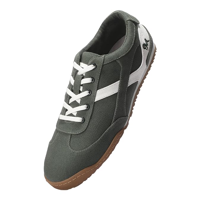 Neeman's Urban Casual Sneakers for Men | Stylish Canvas Casual Shoes | Lightweight Lace-Up Footwear | Breathable Comfortable Everyday Sneaker