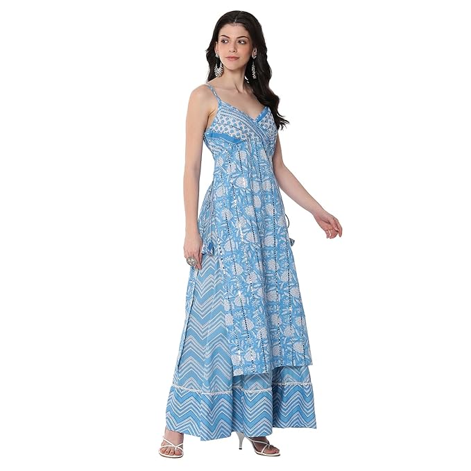 BIBA Women Cotton Straight Printed Suit Set - Image 4