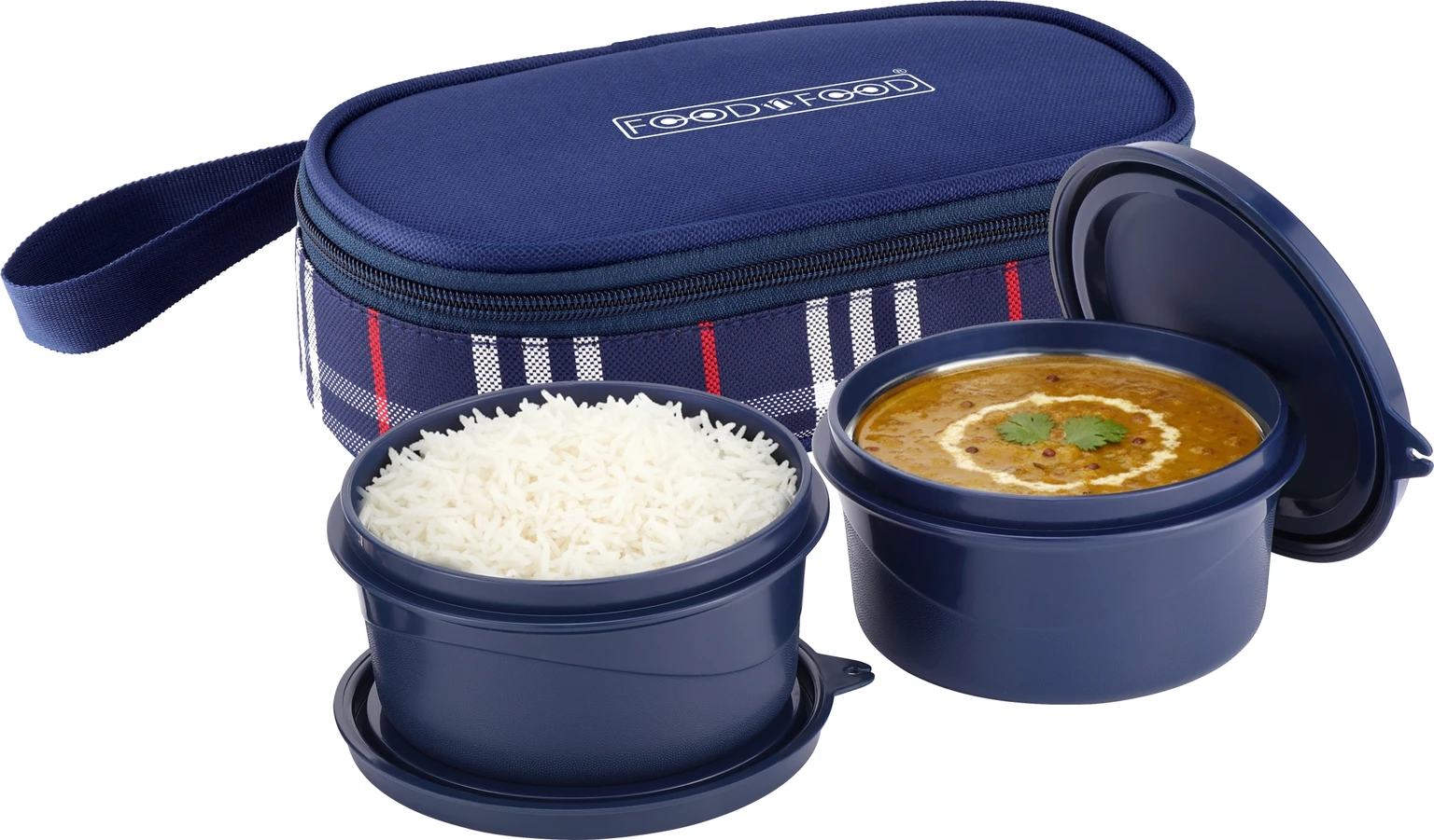 FOODNFOOD Microwave Safe Lunch Box Insulated Bag – Leak-Proof, BPA Free School Office 2 Containers Stainless Steel Office Lunch Box (800 ml, Microwave Safe) - Image 8