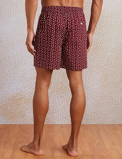 Amazon Brand - Symbol Men's Cotton Printed Boxer Shorts (Combo Pack of 2) Casual | Underwear | Half Pants | Short Pant - Regular Fit with Back Pocket - Image 3