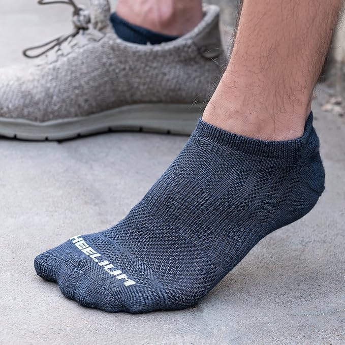 HEELIUM Bamboo Ankle Socks for Men & Women | Ultra-Soft, Odour-Free, Thin & Breathable | 3X Softer than Cotton | Sizes - M (UK 4-8) & L (UK 9-13) - Image 4