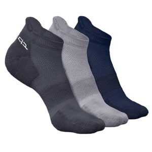 HEELIUM Bamboo Ankle Socks for Men | Odour-Free and Breathable | Padded Base and Anti-bacterial | 3X Softer Than Regular Socks