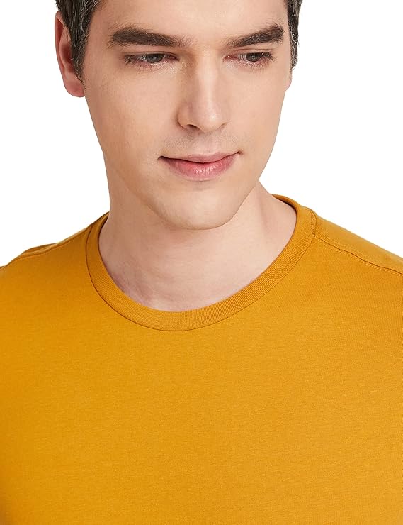 Amazon Brand - Symbol Men's Solid Cotton T Shirt | Round Neck | Half Sleeve | Plain-Regular Fit (Available in Plus Sizes) - Image 6