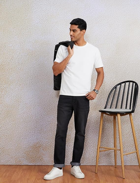 Amazon Brand - Symbol Men Cotton Rich Stretchable Regular Fit Jeans | Casual Denim - Image 5